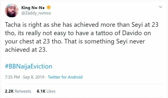 Photo of BBNaija!! Tacha Blast Seyi, Say’s She Has Achieved More Than Him (See Some Of Her Achievements)